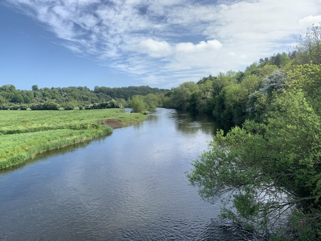 Aerial view of the Bru na Boinne landscape